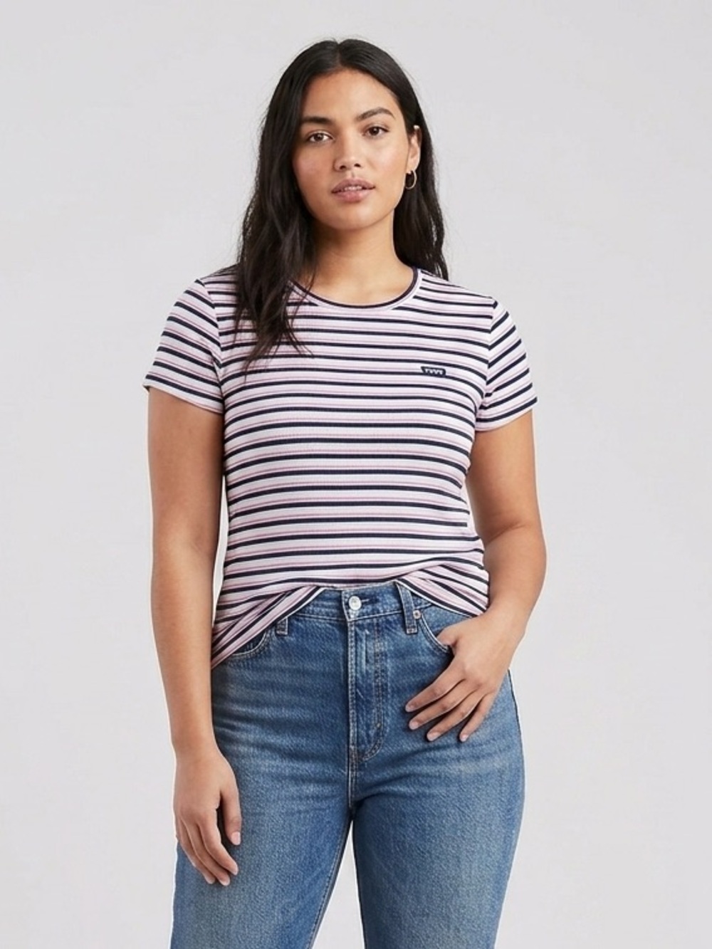 Levi's tee baby fit ribbed PTP 18”